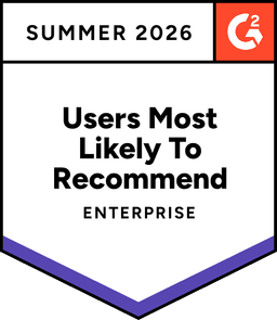 G2 Users Most Likely to Recommend — Enterprise