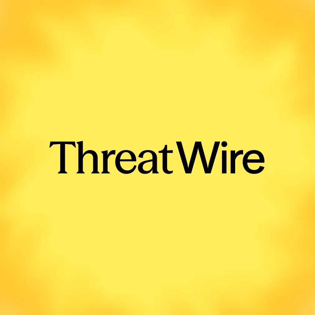 Your morning threat briefing: