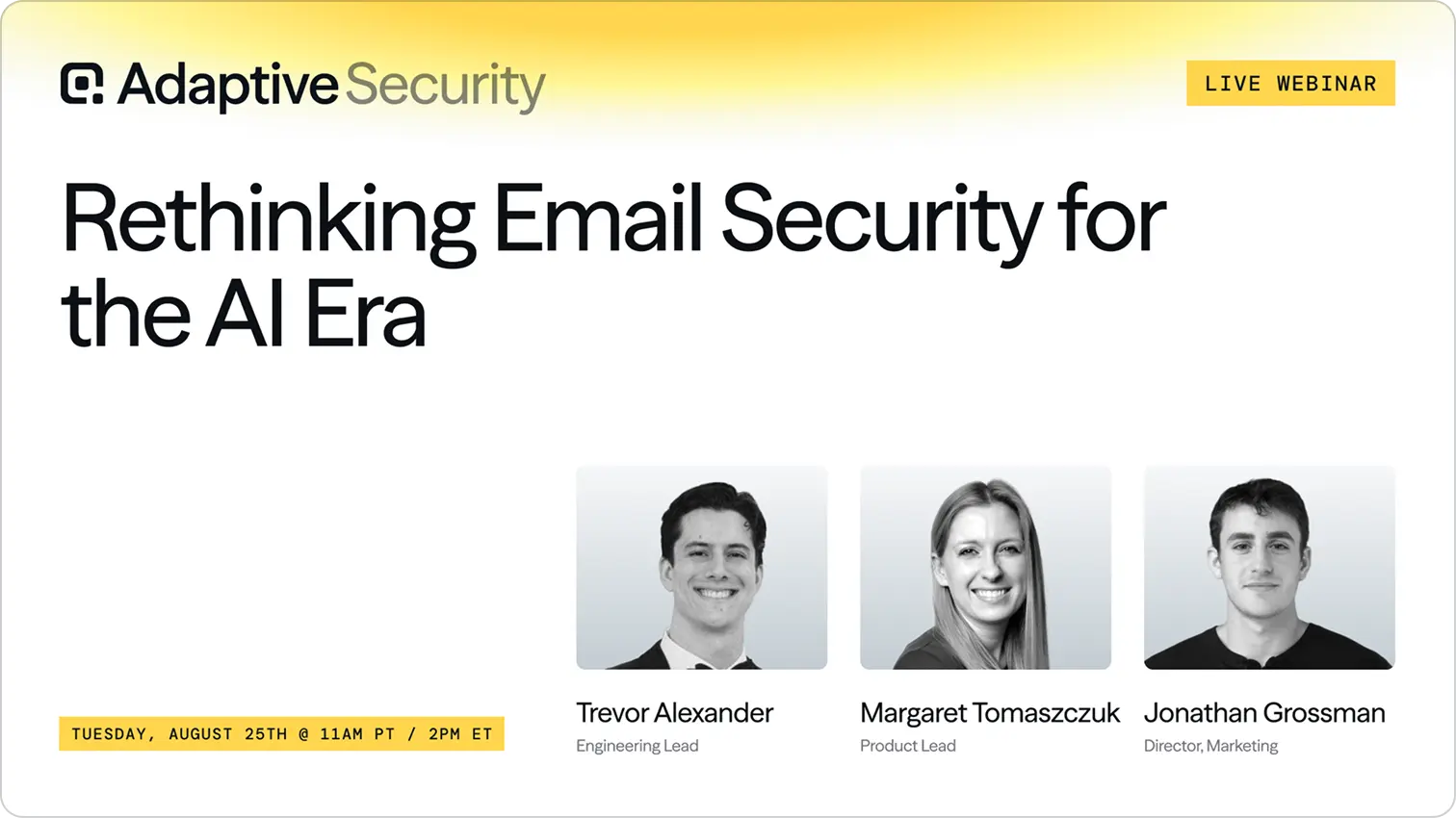 Rethinking Email Security for the AI Era — live webinar