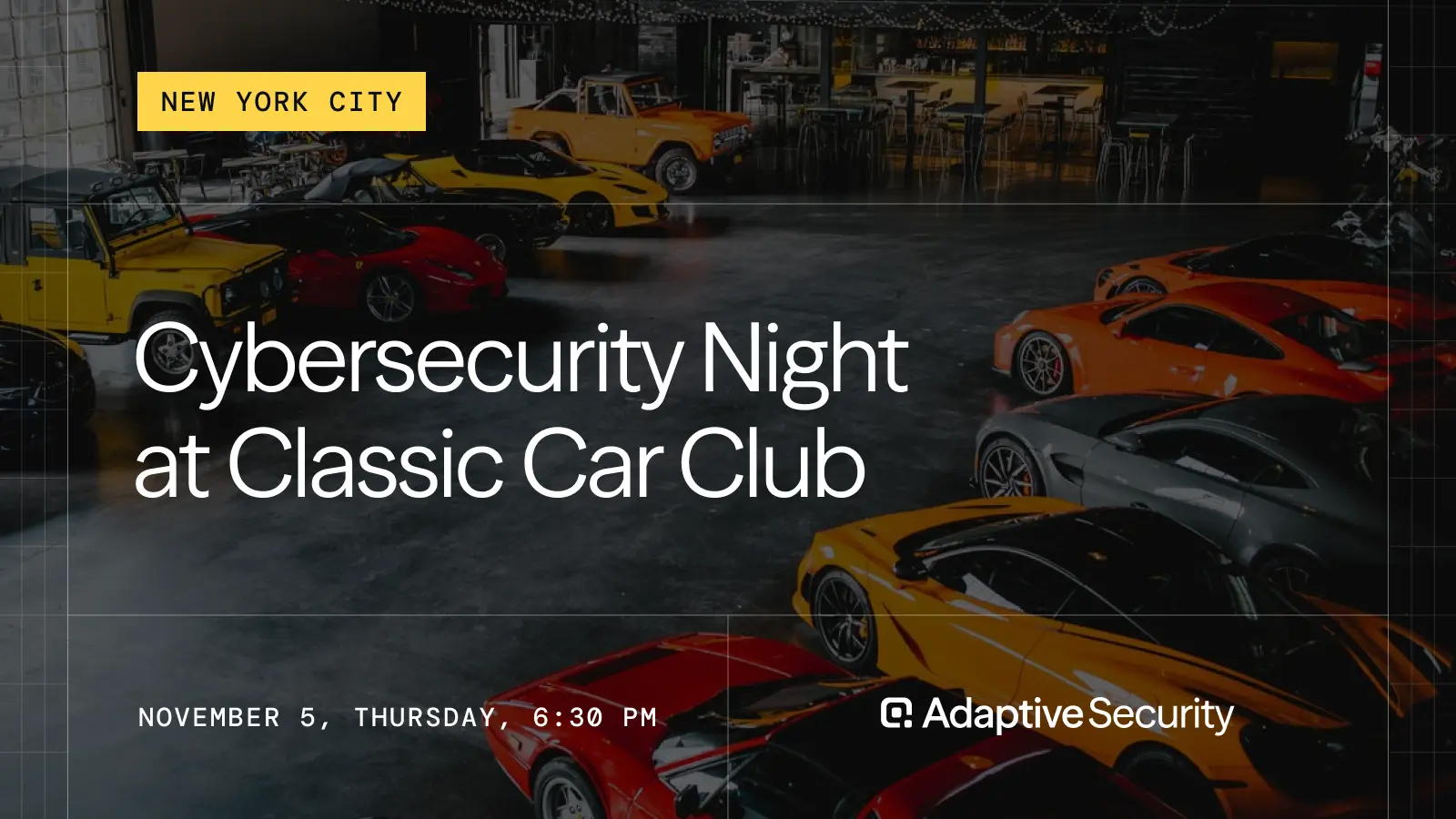 Cybersecurity Night at Classic Car Club