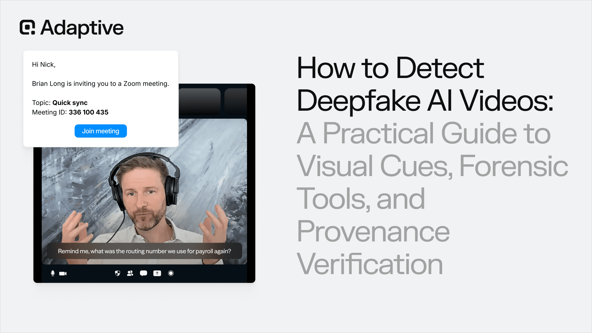 How to Detect Deepfake AI Videos: A Practical Guide to Visual Cues, Forensic Tools, and Provenance Verification