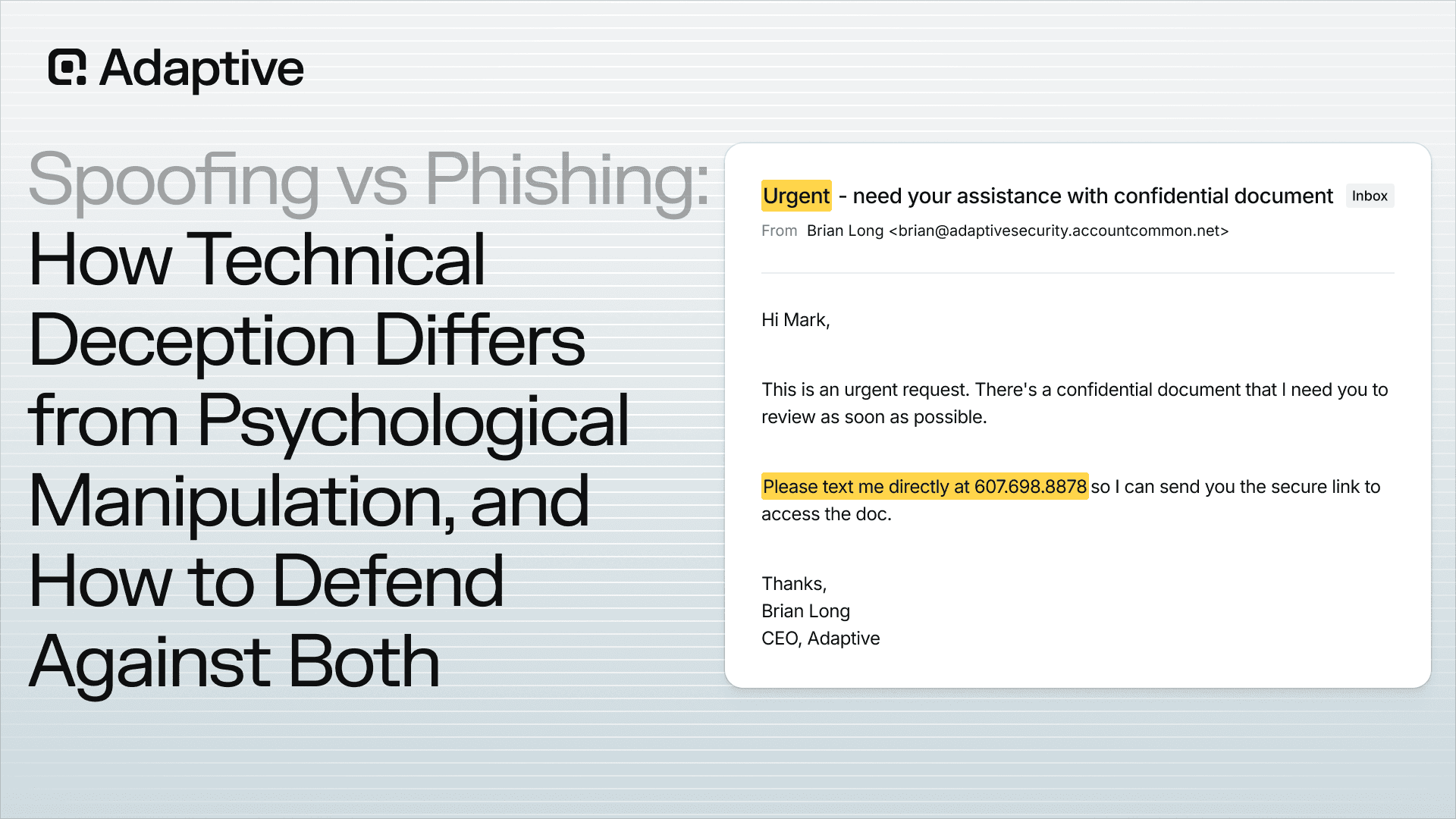 Spoofing vs Phishing: How Technical Deception Differs from Psychological Manipulation, and How to Defend Against Both
