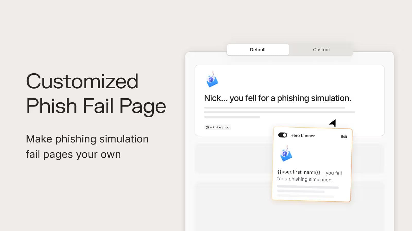 New Release: Customized Phish Fail Page
