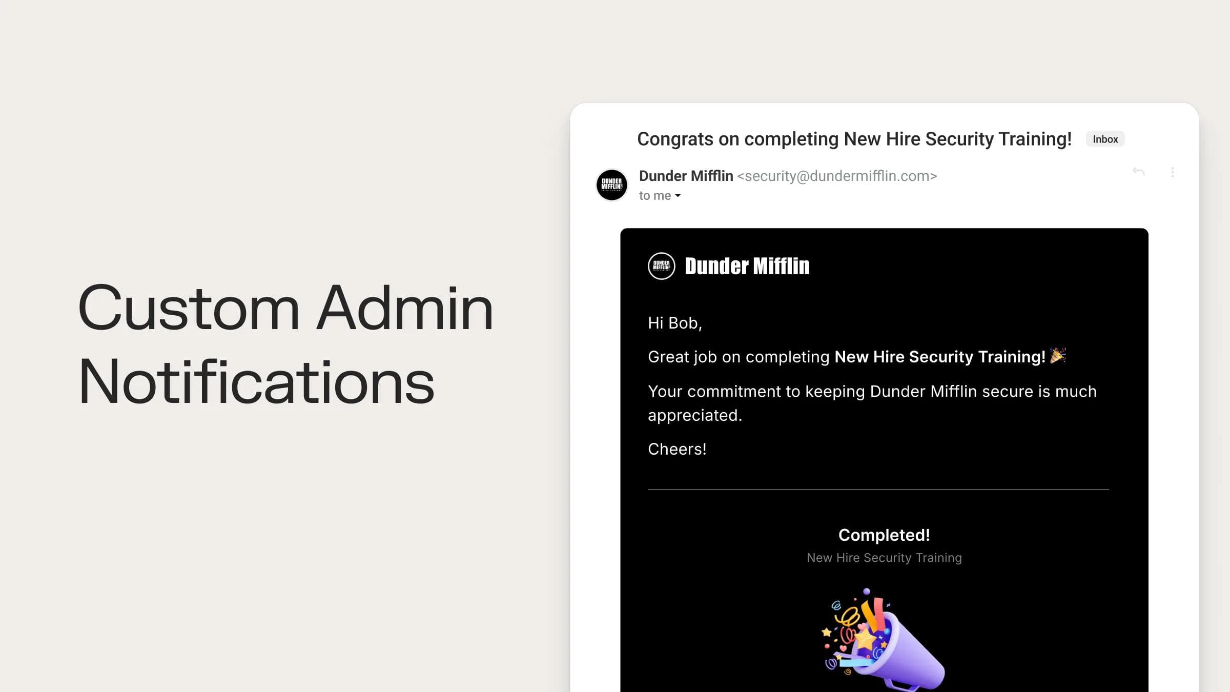 New Release: Custom Admin Notifications