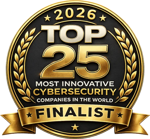 2026 Top 25 Most Innovative Cybersecurity Companies Finalist badge