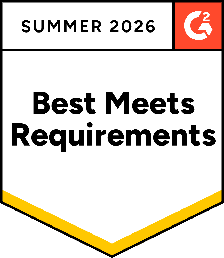 G2 Best Meets Requirements, Summer 2026