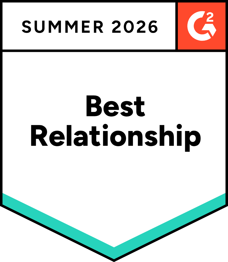 G2 Best Relationship, Summer 2026