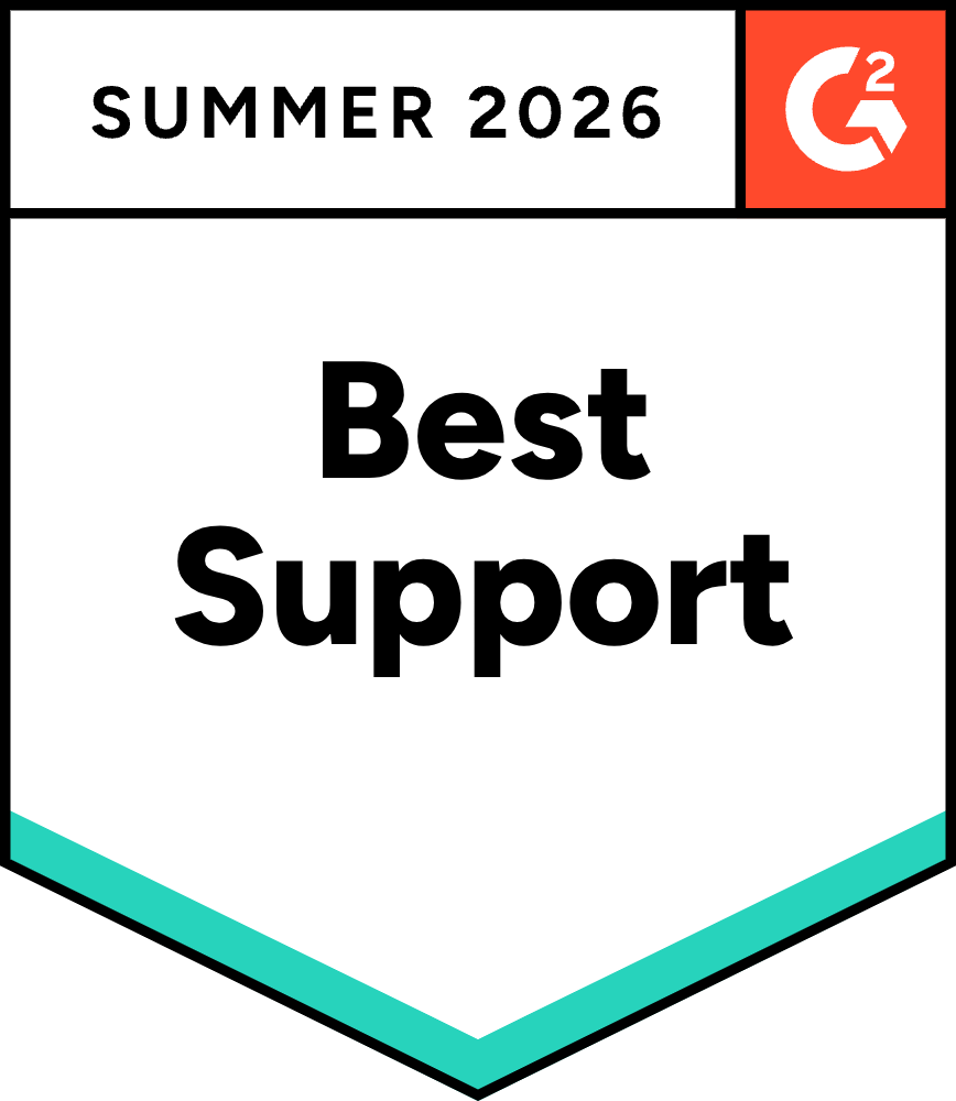 G2 Best Support, Summer 2026