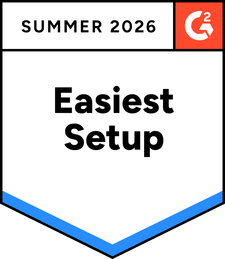 G2 Easiest Setup, Summer 2026