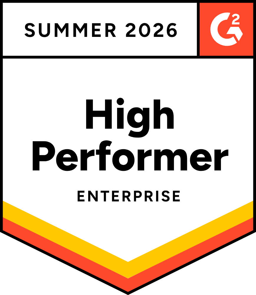 G2 High Performer — Enterprise, Summer 2026